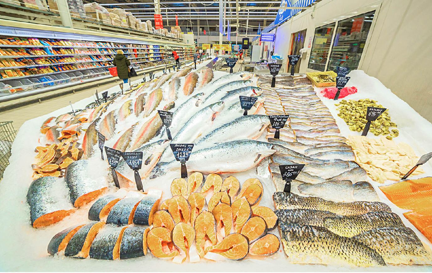 Выбираем рыбу и морепродукты